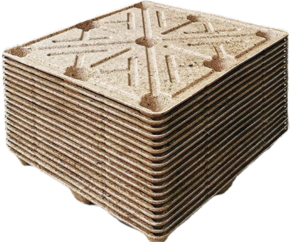 compressed wood pallet