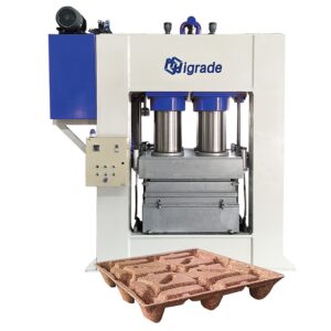 Higrade 1000-ton presswood pallet hot-press molding machine with a finished molded pallet